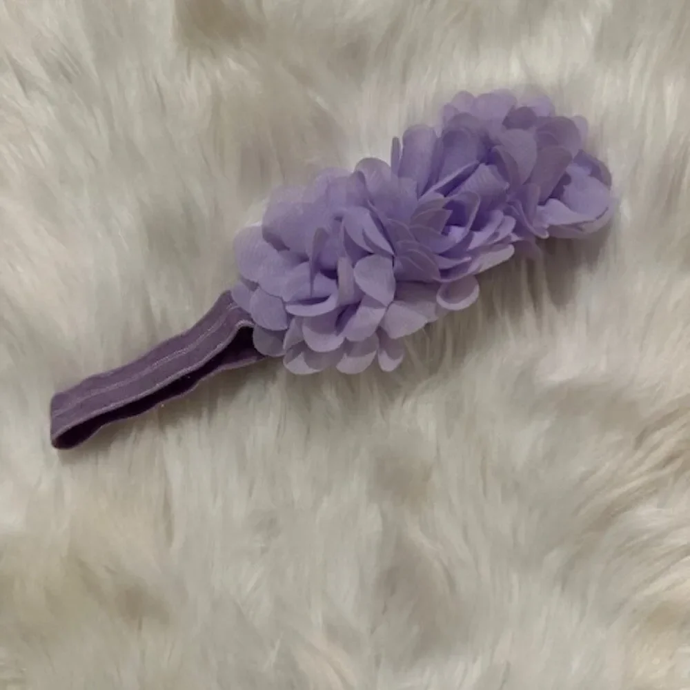 Lavender Trio of Mum Flowers on FOE Headband  7550  Handmade NWT Boutique